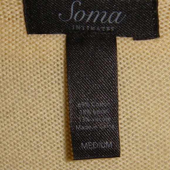 Soma Light Weight Yellow Wrap Sweater - Picture 4 of 7